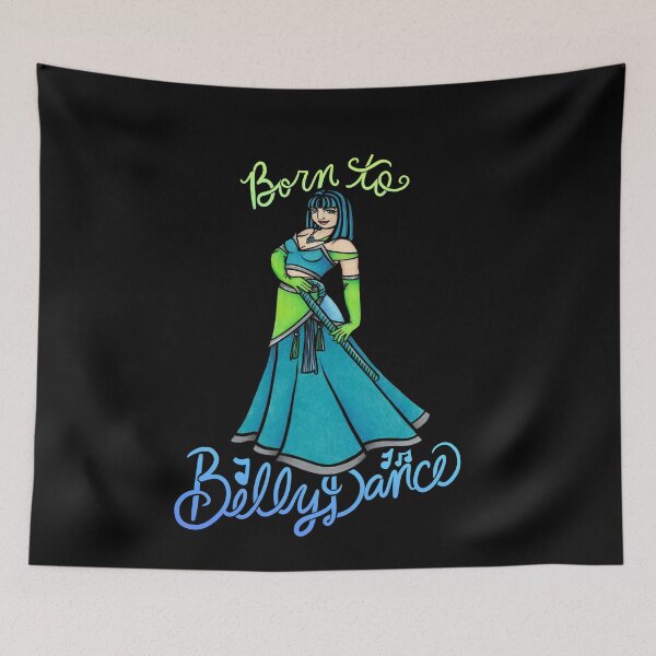 Item preview, Born to belly dance designed and sold by FrictionMaxxing.