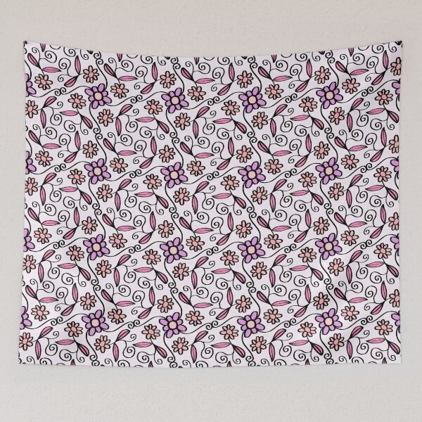 Item preview, Pink flower pattern designed and sold by OkihanaShop.