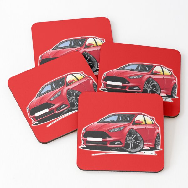 Item preview, Ford Focus (Mk3 Facelift) ST Red designed and sold by Yeomans Cartoons.
