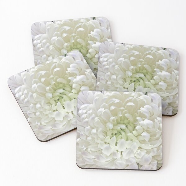 Item preview, WHITE DAHLIA MACRO designed and sold by Elaine Bawden.