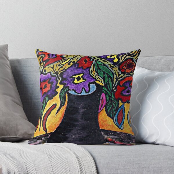 Item preview, Florero negro con flores designed and sold by George Hutton Hunter.