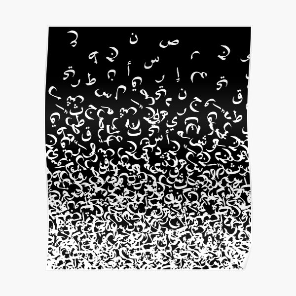 Arabic Calligraphy Pattern 6 Poster