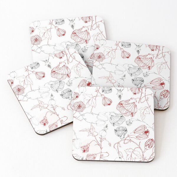 Item preview, Abutilon Sketches Flowers designed and sold by Bazarovaart.
