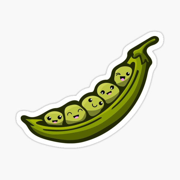 "Peas in a Pod" Sticker for Sale by deancoledesign Redbubble
