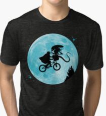 E.T. vs Aliens Tri-blend T-Shirt