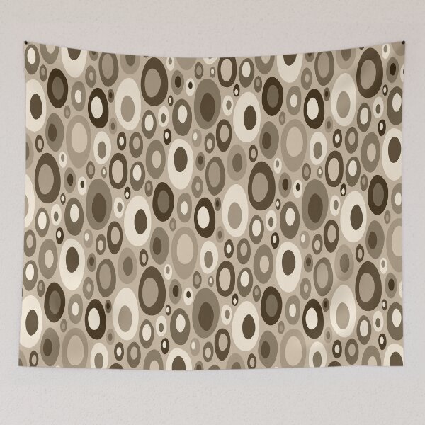 Item preview, Mid Century Modern Cappuccino Ovals designed and sold by Elsy's Art.