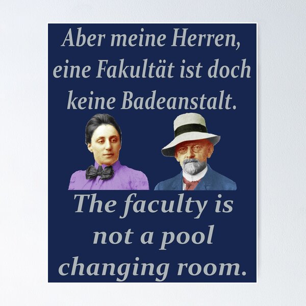 Vista previa del artículo con la obra «David Hilbert y Emmy Noether», diseñado y vendido por GePadeSign.
