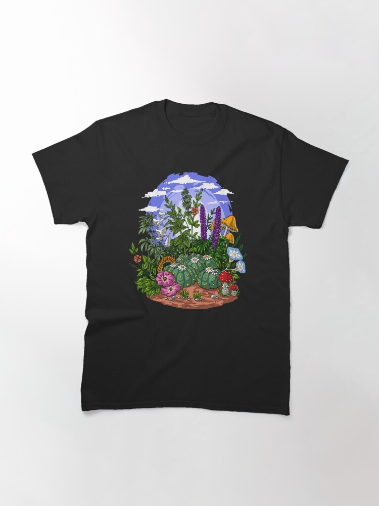 Thumbnail 3 of 7, Classic T-Shirt, Psychedelic Garden designed and sold by underheaven.