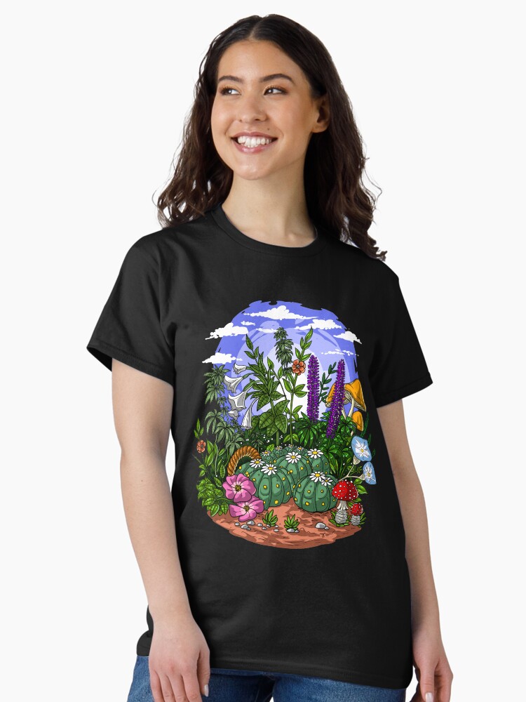 Thumbnail 2 of 7, Classic T-Shirt, Psychedelic Garden designed and sold by underheaven.