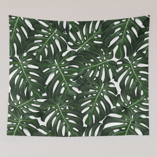 Item preview, Monstera tropical leaves pattern designed and sold by TorriPhoto.