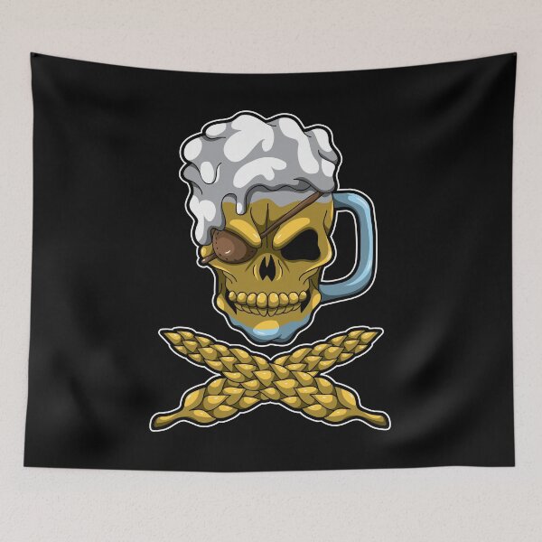 Item preview, Beer Mug Skull - Brewery Pirate - Oktoberfest designed and sold by anziehend.