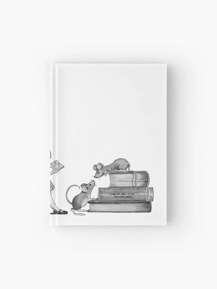 Cute Little Girl Standing on Stack of Books Pencil Drawing Spiral Notebook  for Sale by Joyce Geleynse