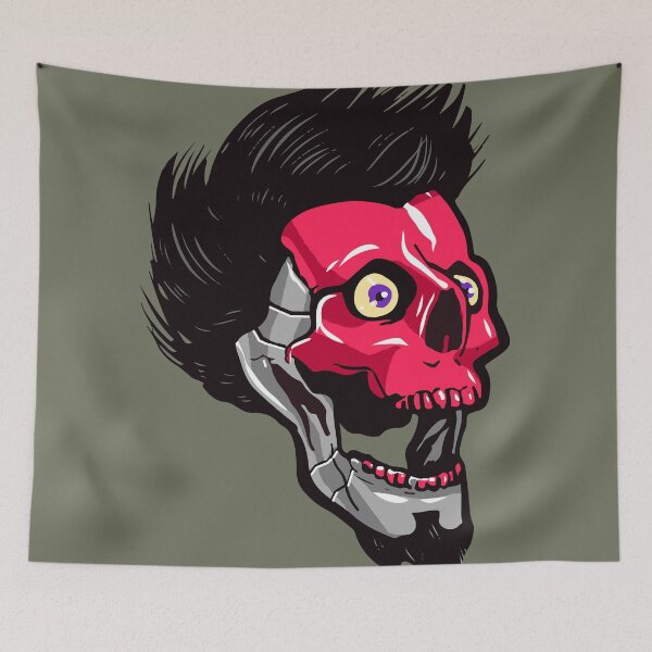 Item preview, Punk Red Skull Cyborg designed and sold by Alexandre Moschini.