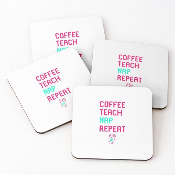 Item preview, Coffee Teach Nap Repeat Mathematics Time Cute Mathematicians designed and sold by at85productions.