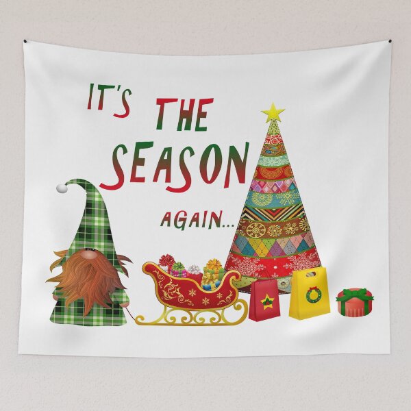 Item preview, It's The Season Again Christmas Gnome designed and sold by TigsArts.