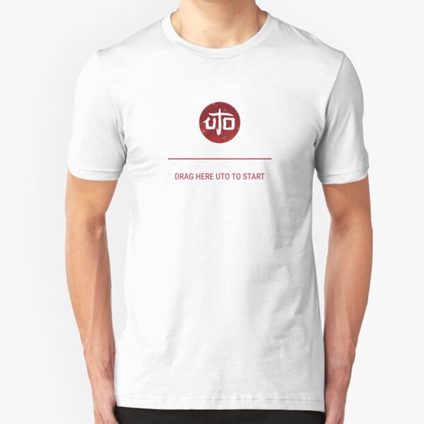 YouAreUto - Drag Here Uto to Start Slim Fit T-Shirt