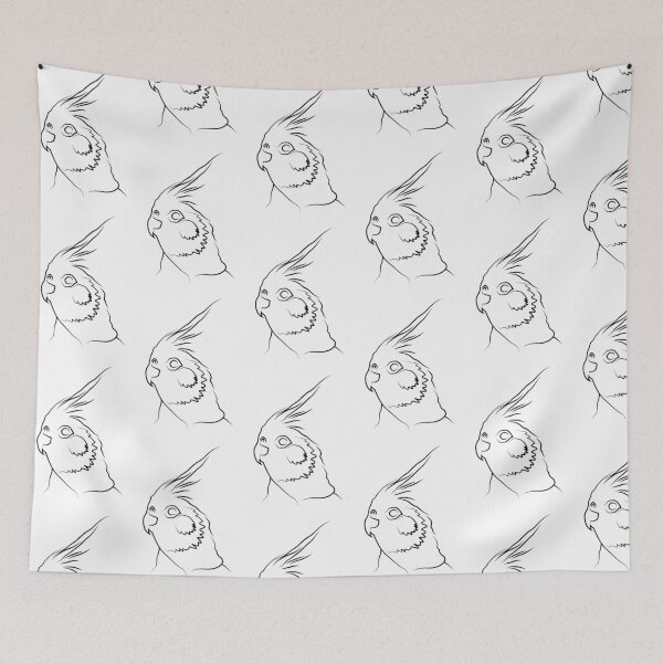 Item preview, Cockatiel Animals Silouhette designed and sold by ArtcoreAD.