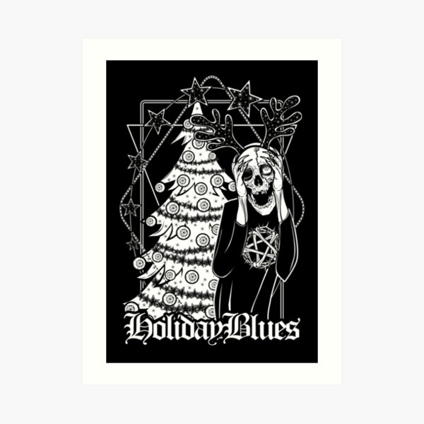 Terry the Ghoul has the Holiday Blues Art Print