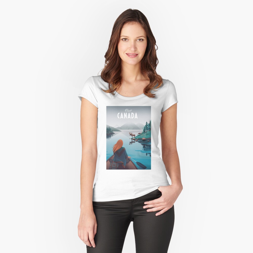 Item preview, Fitted Scoop T-Shirt designed and sold by anniko-story.