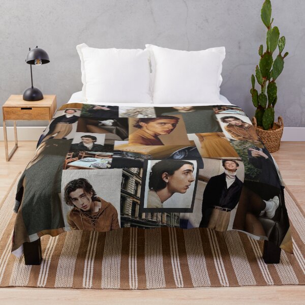 Timothee Chalamet: Collage Throw Blanket