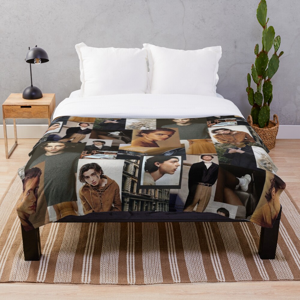 "Timothee Chalamet Collage" Throw Blanket for Sale by AnnoyingJuice