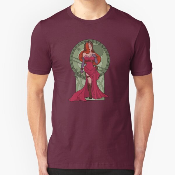 Steampunk Jessica Nouveau Digital T shirt Slim Fit T-Shirt