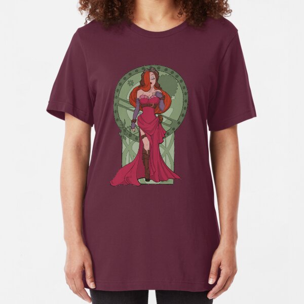 Steampunk Jessica Nouveau Digital T shirt Slim Fit T-Shirt