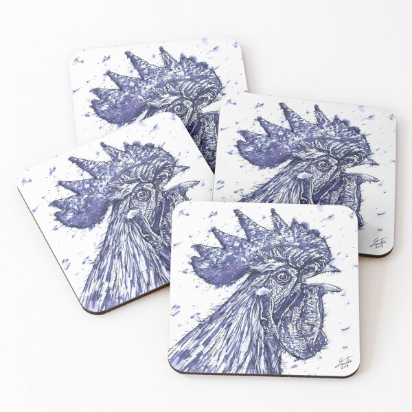 Item preview, CHICKEN - watercolor portrait.1 designed and sold by lautir.