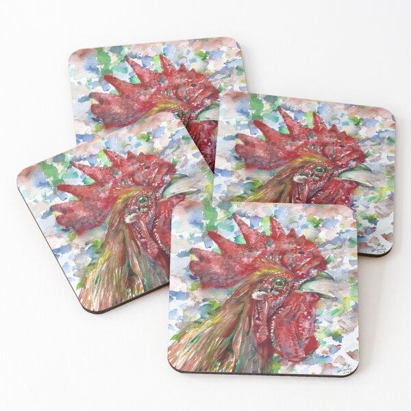 Item preview, CHICKEN - watercolor portrait.2 designed and sold by lautir.