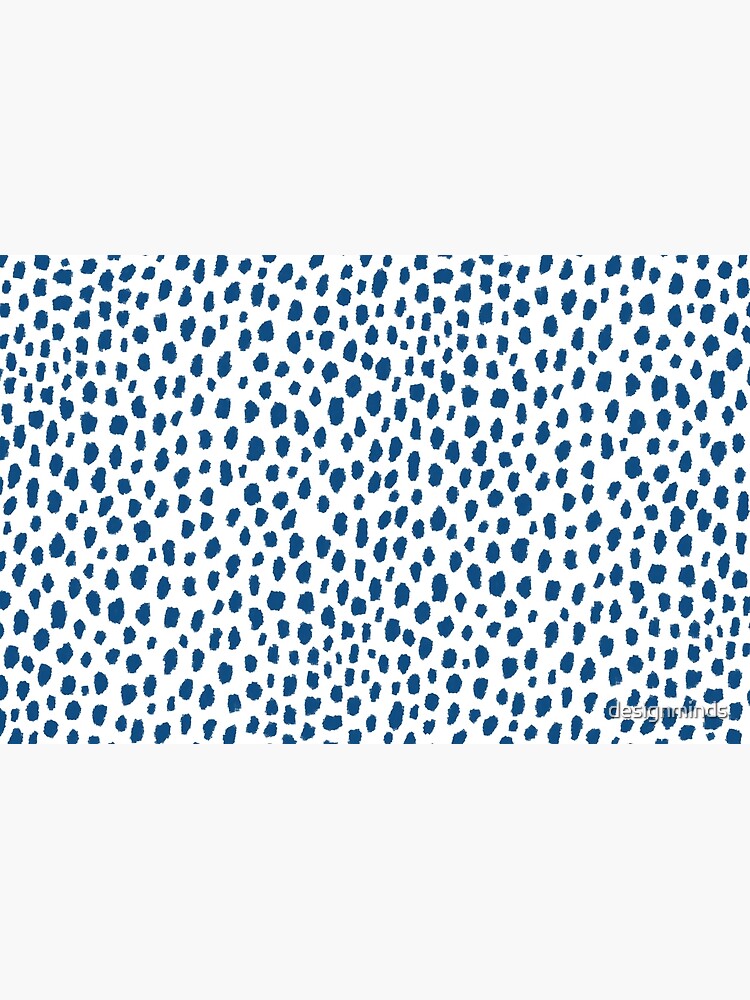 Handmade Polka Dot Paint Brush Pattern (White/Pantone Very Peri