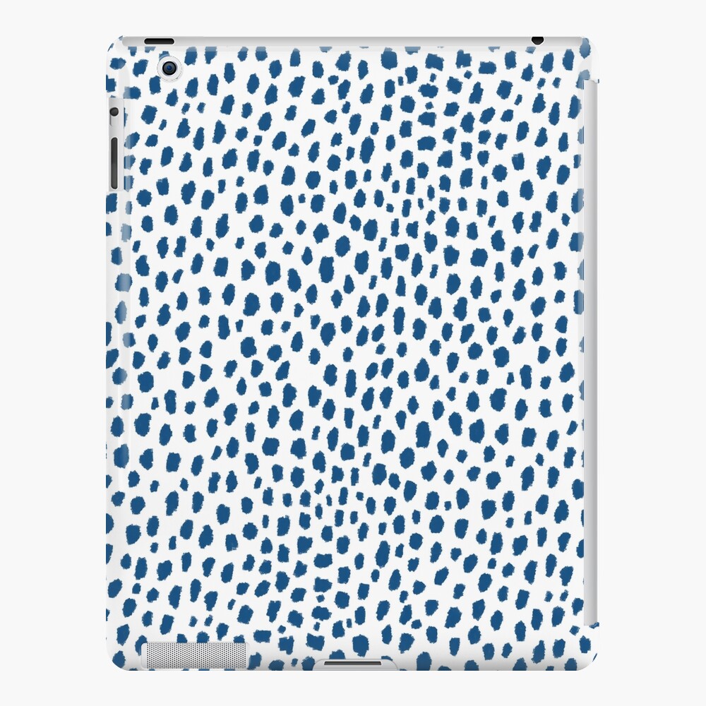 Handmade Polka Dot Paint Brush Pattern (White/Pantone Very Peri