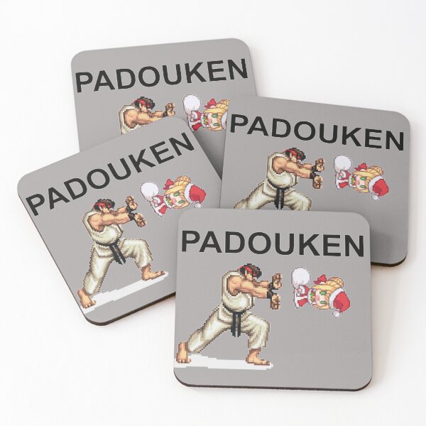 Aperçu de l'œuvre Padouken Street Fighter Padoru Hadouken créée et vendue par weirdo97.