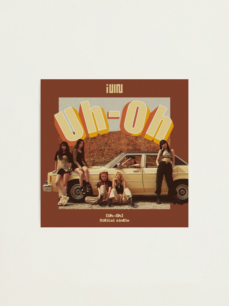 G Idle Uh Oh Album Cover Photographic Print By Vicksart Redbubble