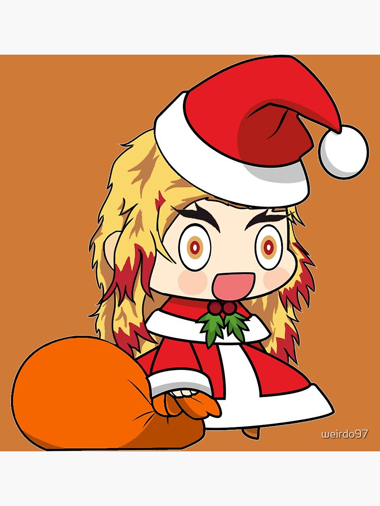 Padoru Rengoku Sanjuro Demon Slayer Greeting Card By Weirdo97 Redbubble