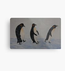 SLIPPERY SLOPE Metal Print