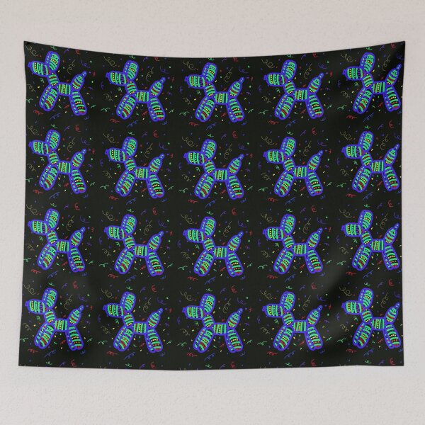 Item preview, Balloon Dog Party on Black designed and sold by Whoopsidoodle.