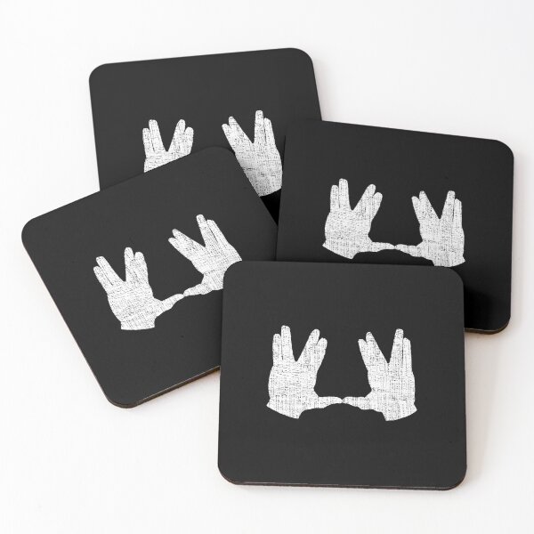 Item preview, Jewish Mystic Symbol Aaronic Blessing  Birkat Kohanim Hand Gesture - White Distressed designed and sold by webdango.