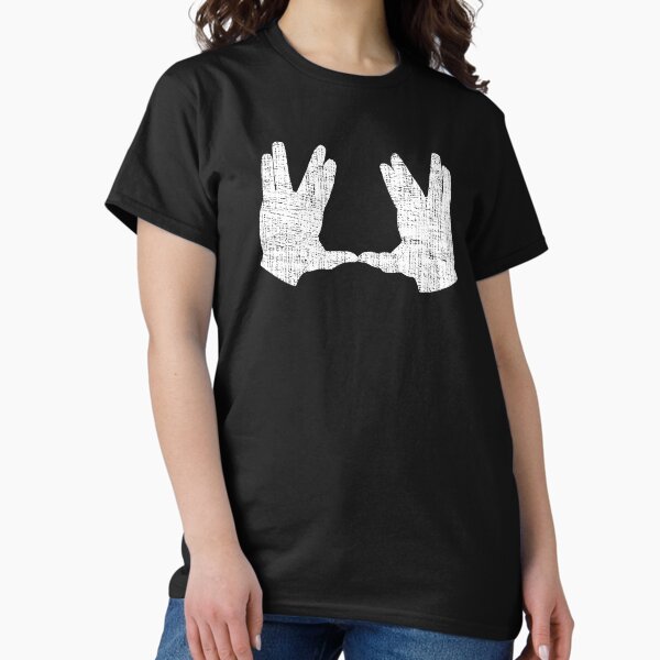 Item preview, Jewish Mystic Symbol Aaronic Blessing  Birkat Kohanim Hand Gesture - White Distressed designed and sold by webdango.