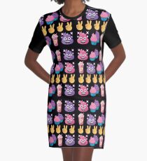 Cute Candy Poo Emoji JoyPixels So Yummy Graphic T-Shirt Dress