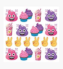 Cute Candy Poo Emoji JoyPixels So Yummy Photographic Print