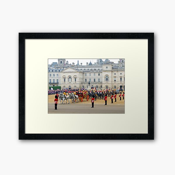 UK, England, London, Horse Guards Parade, Royal Wedding Framed Art Print