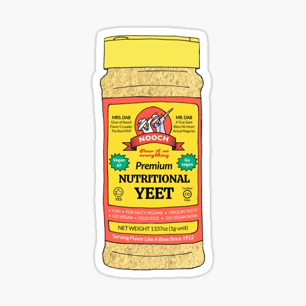 Yeet nutritionnel Sticker