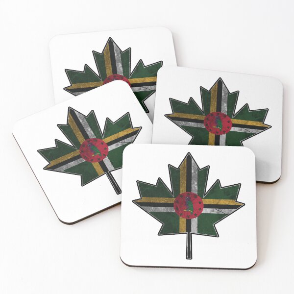 Item preview, Dominican Canadian - Maple Leaf Clipped Into Dominican National Flag designed and sold by IdentiTee Studios.