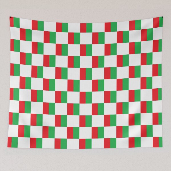 Item preview, Checkered Half and Half Red and Green  designed and sold by lornakay.
