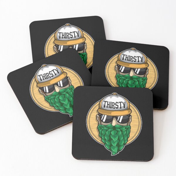 Item preview, Thirsty - Hop Beard - Brewery Hipster designed and sold by anziehend.
