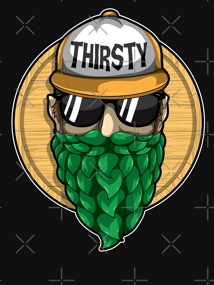 Brewer beards, bearded brewing man T-Shirt : Clothing, Shoes & Jewelry
