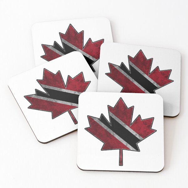 Item preview, Trinidadian Canadian - Maple Leaf Clipped Into Trinidadian National Flag designed and sold by IdentiTee Studios.
