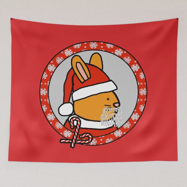 Item preview, Christmas Portrait of Santa Bunny designed and sold by ellenhenry.