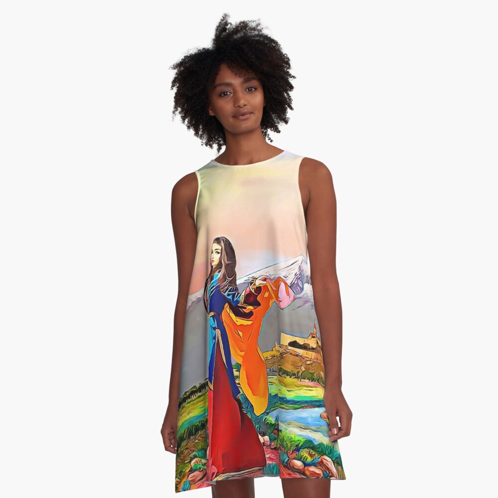 Item preview, A-Line Dress designed and sold by doniainart.