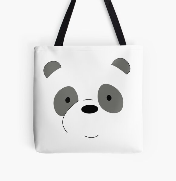 Ugh We Bare Bears Black Tote Bag With Zipper